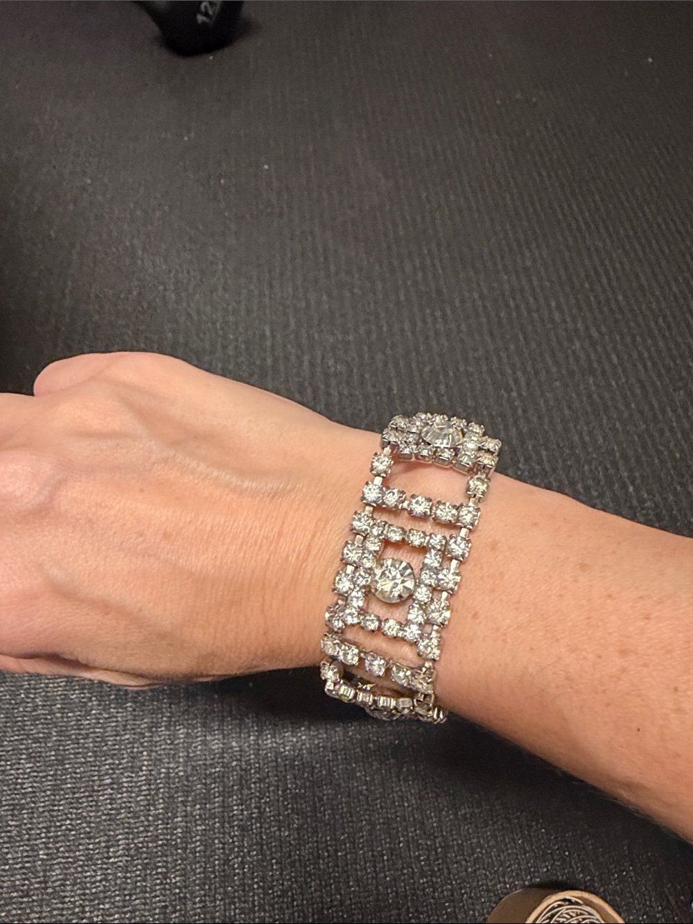 Crystal Statement Bracelet - Vintage